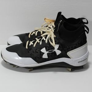 Under Armour Heater Mid ST Metal Cleats EUC